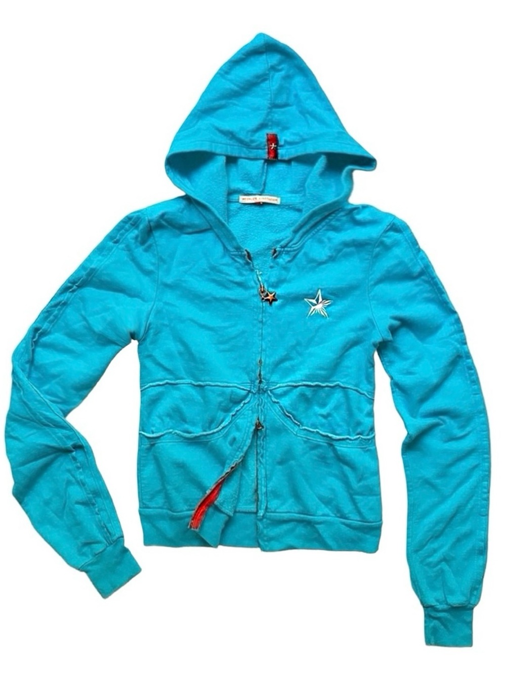 People’s Liberation Y2K Star Studded Hoodie Sweater Jacket